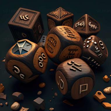 3D model Random Dice PvP Defense game (STL)